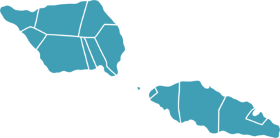 scarabocchio a mano libera disegno di samoa carta geografica. png