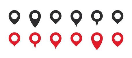 Location pin icons. Location pointer. Location mark icons. Vector illustration