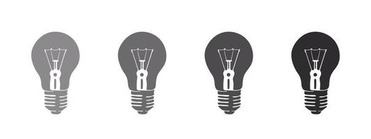 Light bulb idea. Light bulbs hand drawn. Vector illustration concept