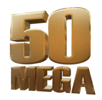 50 mega oro con generativo png