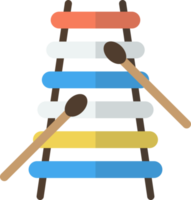 illustration de xylophone dans un style minimal png