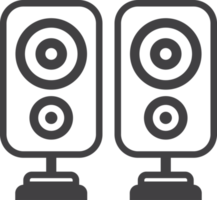 ilustración de altavoz en estilo minimalista png