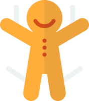 gingerbread illustration in minimal style png
