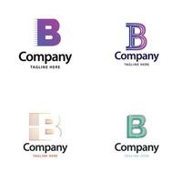 Letter B Big Logo Pack Design Creative Modern logos design for your business vector