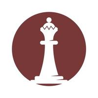 Chess icon logo design vector