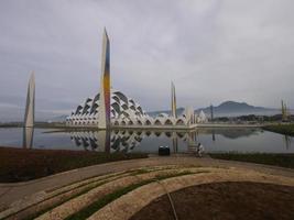 Beautiful view of al Jabbar mosque in Bandung, Indonesia photo