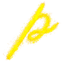 Kleinbuchstaben Goldglitter Alphabet p png