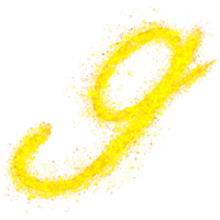 Kleinbuchstaben Goldglitter Alphabet g png