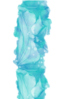 Turquoise Alcohal Ink Paintbrush png