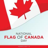 National Flag of Canada Day design template vector