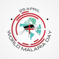 World Malaria Day vector letter for element design