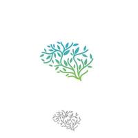 Tree Brain concept nature intelligent evolution vector