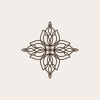 Abstract ornament logo icon vector design