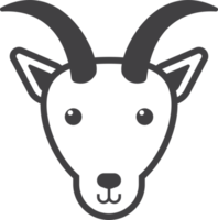 ilustración de cabra en estilo minimalista png