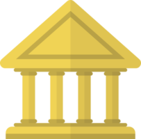 ilustración de banco o santuario en estilo minimalista png