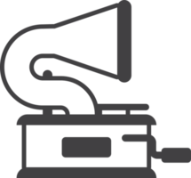 ilustración de tocadiscos en estilo minimalista png