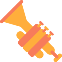 trumpet illustration in minimal style png