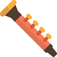 illustration de flûte dans un style minimal png