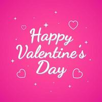 Valentine's day card design template with editable text style effect. EPS vector file