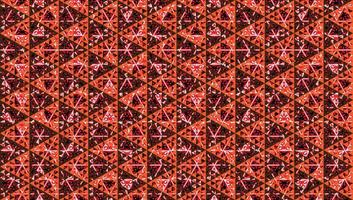Abstract Retro Triangles Ornament. Geometric Seamless Pattern Design Template. Triangular Shapes. Red Orange Brown Color Theme. vector