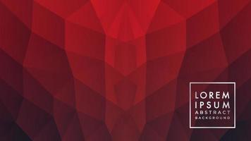 Mysterious and Elegant Symmetrical Geometric Pattern in Red Maroon Matte Color Gradient. Abstract Background Design Template. vector