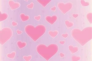 Colorful background with hearts vector