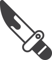 toy knife illustration in minimal style png