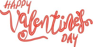 Lettering for Valentine's Day. vector