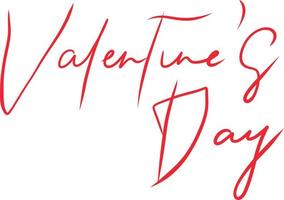 Lettering for Valentine's Day. vector