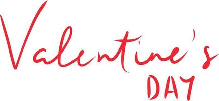 Lettering for Valentine's Day. vector