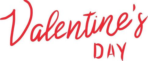 Lettering for Valentine's Day. vector