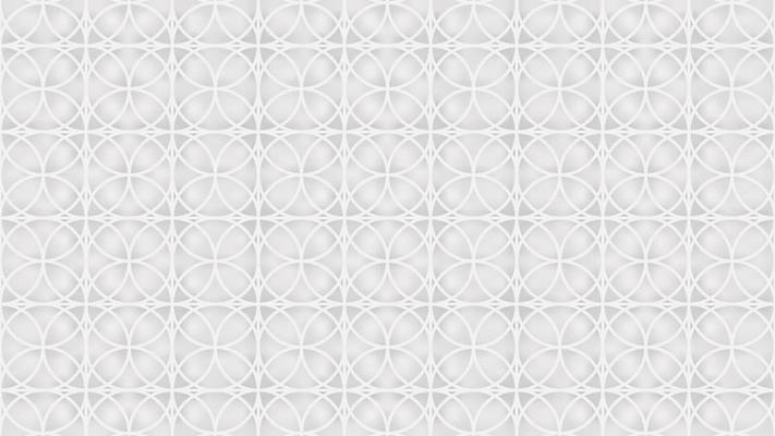 Background with seamless pattern in Islamic style on white. Vector illustration. EPS 10.