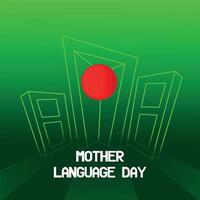 21st February international mother language day social media post design vector