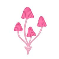 Mushroom pale toadstool, retro mushrooms. Illustration for backgrounds, covers and packaging. Image can be used for greeting cards, posters, stickers and textile. Isolated on white background. vector