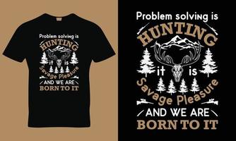 Hunting t-shirt design vector