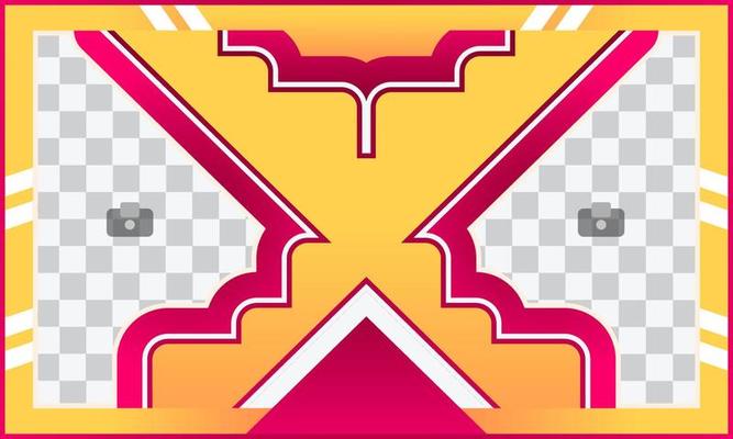 Template for games and technology in magenta and yellow eps10