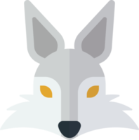 Wolfsillustration im minimalen Stil png