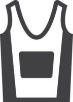 illustration de gilet de sport dans un style minimal png