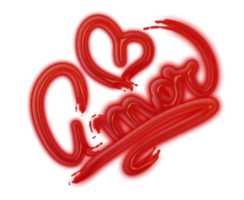 love valentine's day red 3d effect png