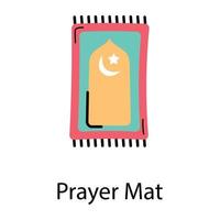 Trendy Prayer Mat vector