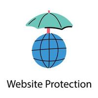 protección de sitios web de moda vector