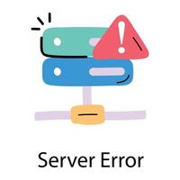 Trendy Server Error vector