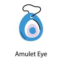 ojo de amuleto de moda vector