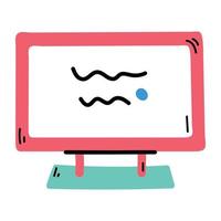 Trendy Monitor Concepts vector