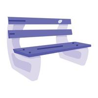 Trendy Bench Concepts vector