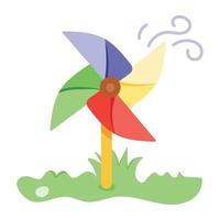 Trendy Pinwheel Concepts vector