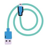 Trendy Data Cable vector