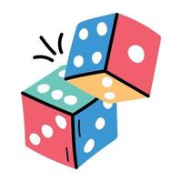 Trendy Dice Concepts vector