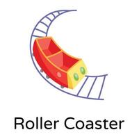 Trendy Roller Coaster vector