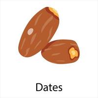 Trendy Dates Concepts vector